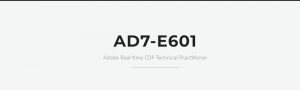 Adobe AD7-E601 actual questions